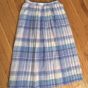 Vintage wool Pendleton skirt with pockets from 1950s